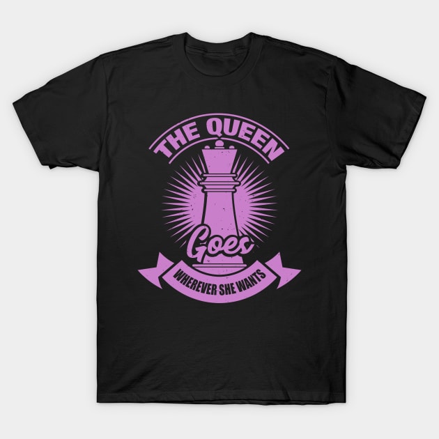 Chess Queen Player Girl Gift T-Shirt by Dolde08